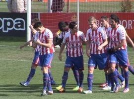 El Sporting B vence sobre la bocina y con polémica