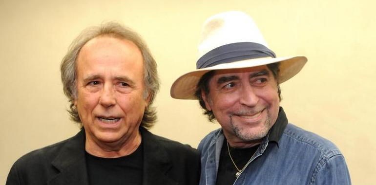 Serrat y Sabina brindaron un recital solidario en el Garrahan 