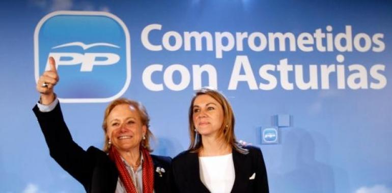 Cospedal clausura el mitin de cierre de campaña del PP de Asturias 