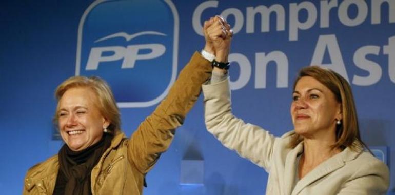 Cospedal: "Asturias no se puede quedar sin el cambio"