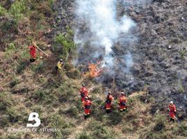 40 incendios forestales elevan a nivel 1 el Plan de Emergencias en el Principado 