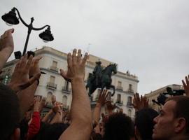 Imágenes de la acampada en Sol