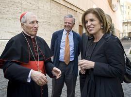 Ana Botella, con el Papa en el Vaticano