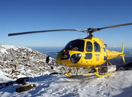 El montañero herido en Torre Santa, trasladado al hospital de Arriondas