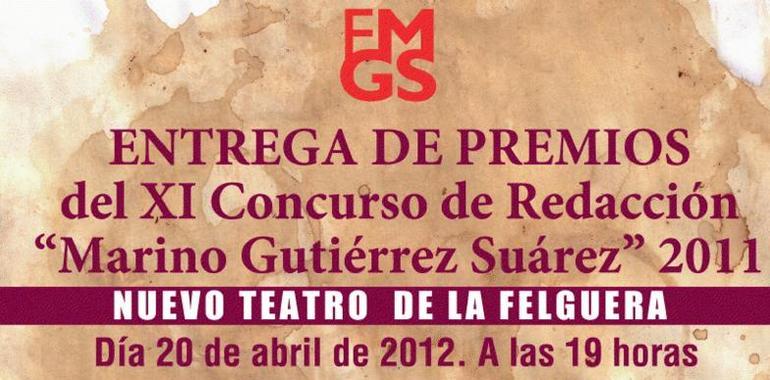 Final y entrega de premios del Concurso de Redacción de la Fundación Marino Gutiérrez