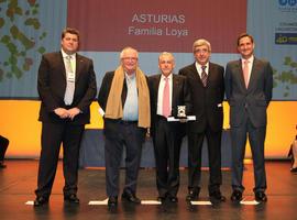 Miguel Loya, su esposa Eva y sus hijos Javier e Isaac, protagonizaron por Asturias el homenaje de la Hosteleria española