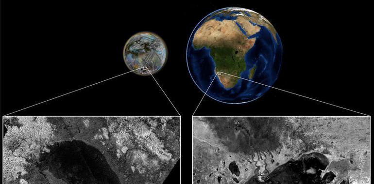 Descubierto en Titán un primo lejano de un lago efímero de Namibia