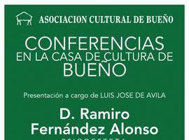 Conferencia de Ramiro Fernández sobre \"Imagen y deporte\", en la Casa de Cultura de Bueño