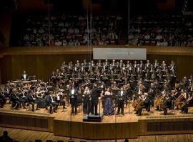 Concierto de los Coros Joven e Infantil de la Fundación en el encuentro de Siero