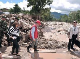 Solidaridad  presidencial con las víctimas de la avalancha en San Vicente de Chucurí, Colombia