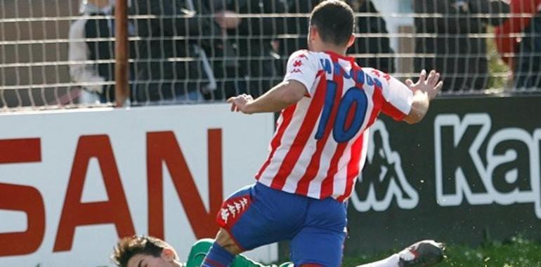 El Sporting B golea al filial del Getafe