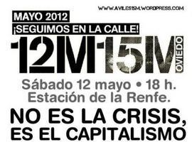 #12M15M, el sábado vuelve a la calle