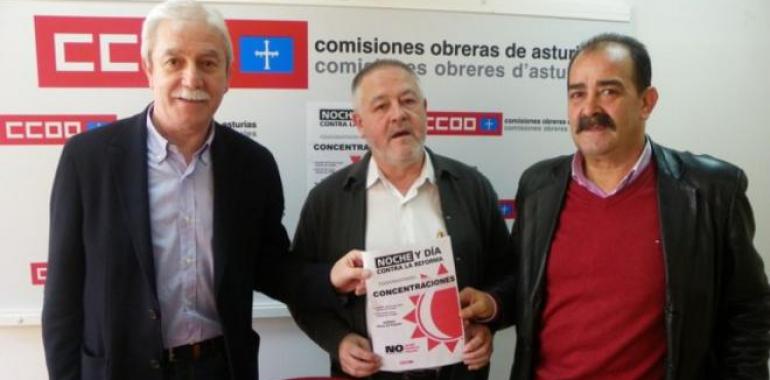 Los sindicatos convocan movilizaciones noche y día contra la reforma laboral
