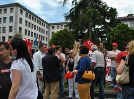 IU apoya a los mineros acampados en Oviedo y exige al PP que no cierre las minas