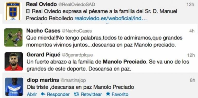 El mundo del fútbol se vuelca con Preciado a través de las redes sociales