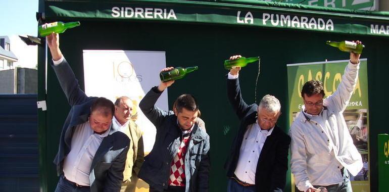 la Cosecha X Aniversario  de la Sidra de Manzana Seleccionada espalma en Gascona