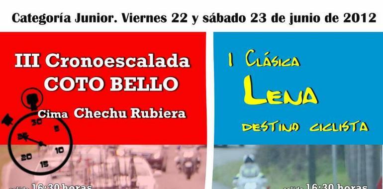 Cronoescalada a Coto Bello y la Clásica Lena, destino ciclista, citas para el próximo fin de semana