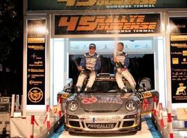 Berti Hevia se queda a un paso del podio en el Rallye de Ourense