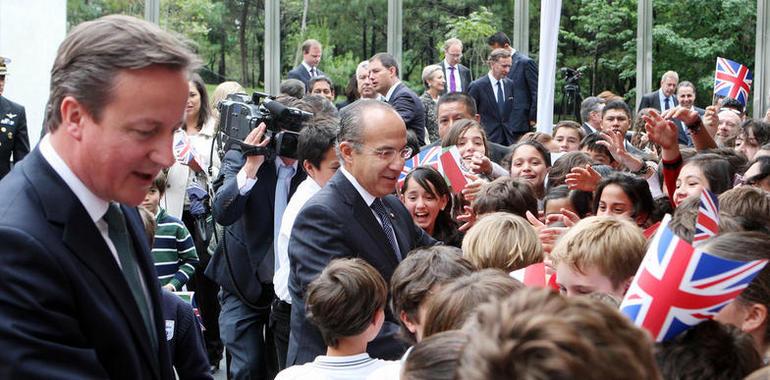 El premier británico en visita oficial a México