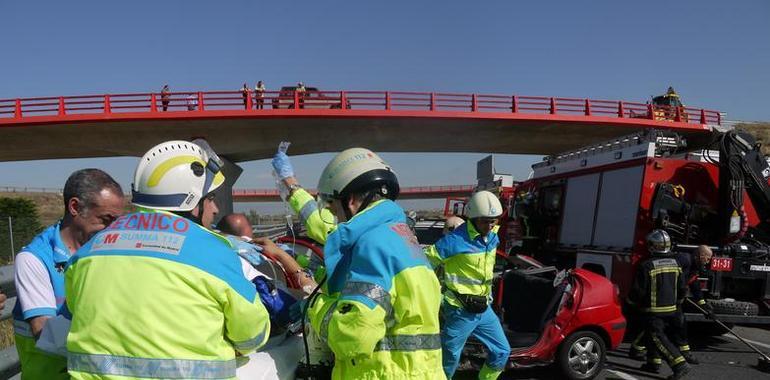 Parla. Accidente de tráfico con un herido muy grave