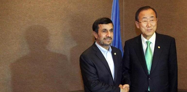 Ban Ki-moon se entrevista con Ahmadineyad para conversar sobre Siria y la cuestión nuclear