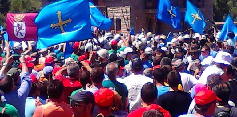 La marcha minera astur leonesa avanza hacia Madrid