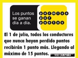 18 millones de conductores recibirán un punto más de bonificación en su permiso de conducción