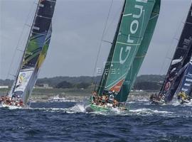 El \Telefónica\ lidera la etapa en la salida a mar abierto rumbo a Irlanda