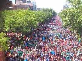 La gran manifestación minera conmueve en Madrid