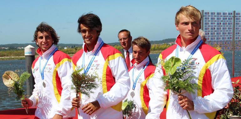 El asturiano, Nacho Fernández, subcampeón de Europa Júnior en K4