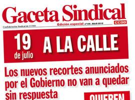 Los sindicatos llaman a la manifestación en Gijón contra los recortes del Gobierno 