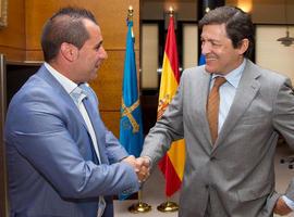 El presidente del Principado recibe al alcalde de Aller