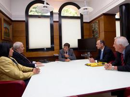 El presidente del Principado se reúne con la Junta de Gobierno del Colegio de Ingenieros de Minas