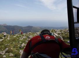 Dos heridos en la subida al Picu Benzúa, en Llanes