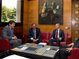 Reunión del presidente del Principado con la dirección de FEMETAL