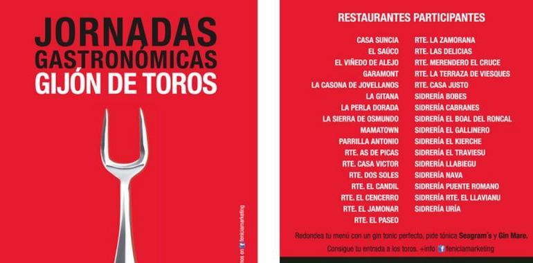 Abiertas las jornadas  gastronómicas Gijón de toros