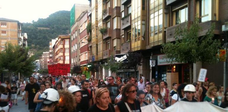Marcha en Mieres de las Mujeres de la Minería