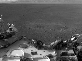 Huellas del aterrizaje en Marte