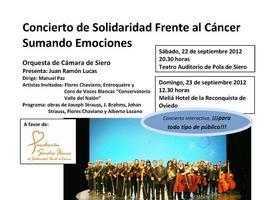 Concierto de Solidaridad Frente al Cáncer. Sumando Emociones