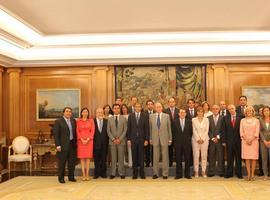 La alcaldesa de Avilés en la audiencia de SM el Rey a la junta de Gobierno de la FEMP