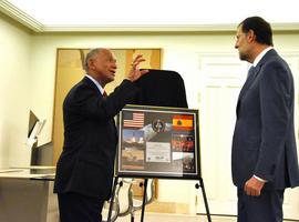 Encuentro del presidente del Gobierno con el administrador general de la NASA, Charles Frank Bolden Jr. 