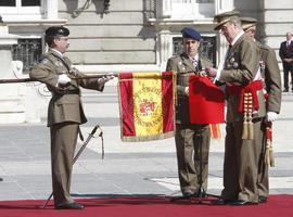 Imposición de la Laureada colectiva al Regimiento de Caballería Alcántara