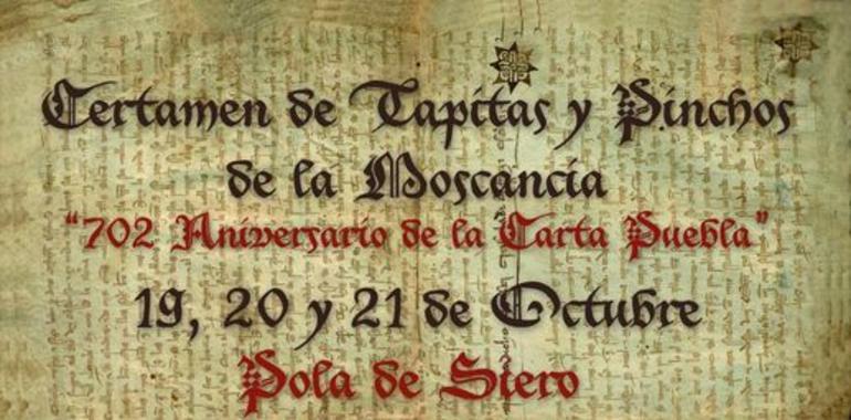 Certamen de tapitas y pinchos de la moscancia en siero los 19, 20 y 21 de octubre