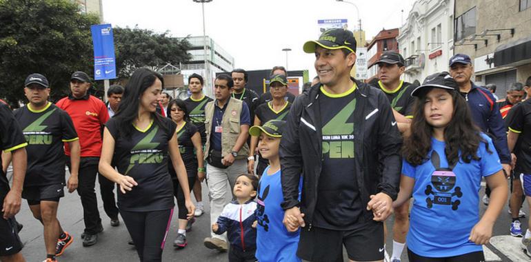 Humala participó en partida de carrera We Run Lima 10K 