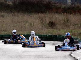 Collado, García, Roces y Pérez, ganadores en la séptima cita del Campeonato de Asturias de Karting