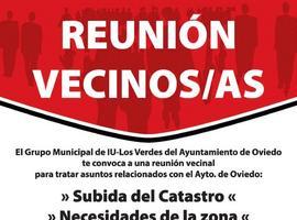 Reunión de los concejales de IU con vecinos de Olloniego
