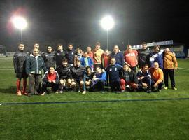 Alumnos del Colegio Don Orione se entrenan con el equipo técnico del Urraca C.F. 