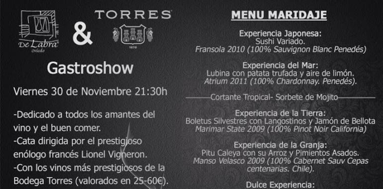 De Labra celebra su primer Gastroshow con el afamado enólogo francés Lionel Vigneron