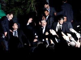 Los Palestinos celebran su victoria en Gaza 