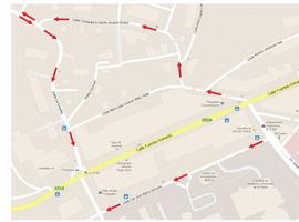 Reordenación provisional del tráfico por obras en las calles La Coruña y Catedrático José M. Serrano
